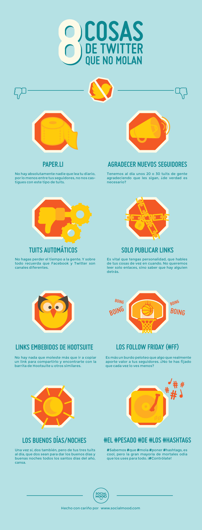 8 cosas que no deberías de hacer en Twitter